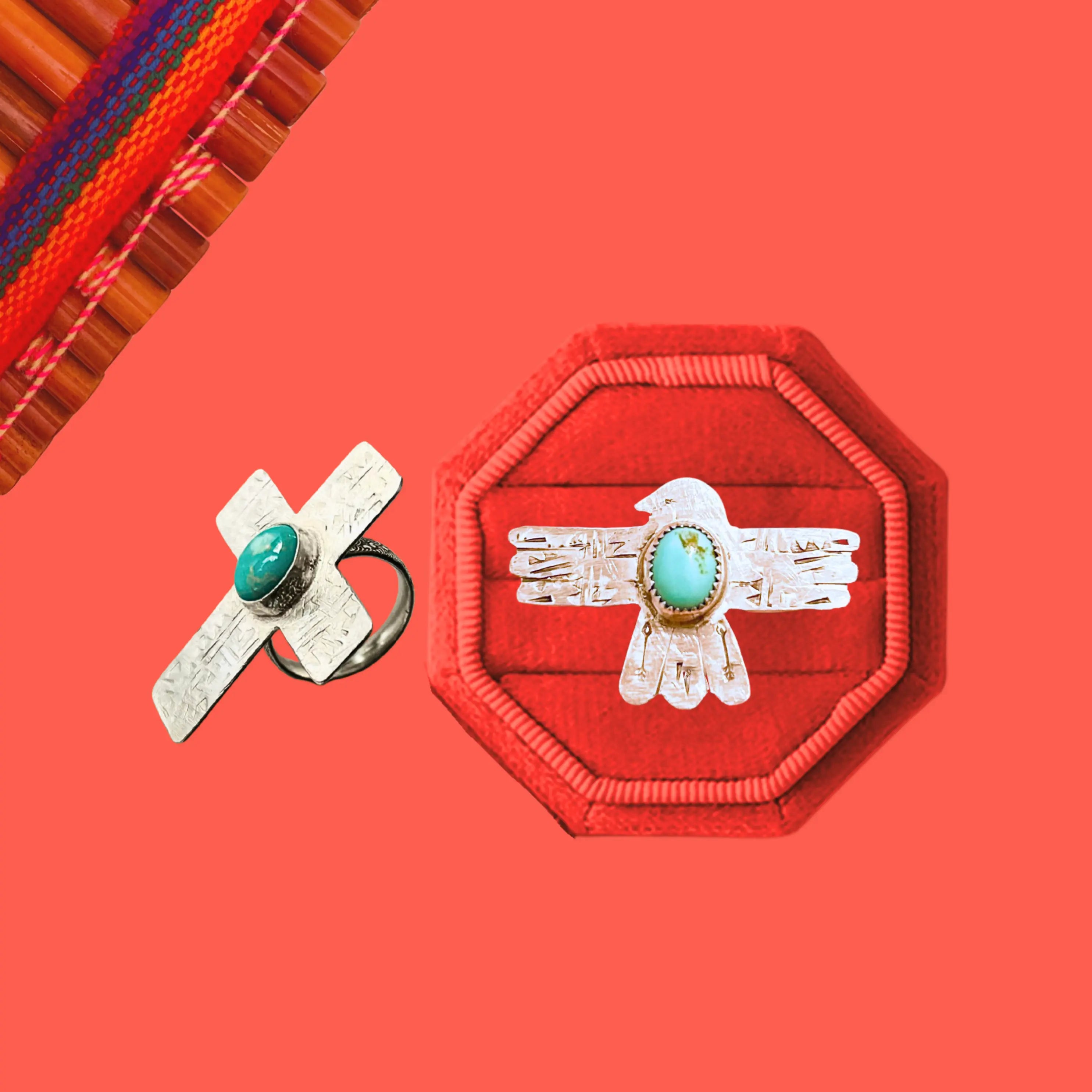 Bagues totem - Tribu Turquoise