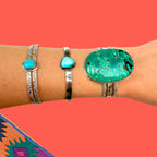 Bracelet en argent et turquoise NEW MEXICO #2 Tribu Turquoise