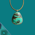 Pendentif en turquoise et argent NEW MEXICO#7