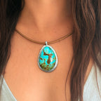 Pendentif en turquoise et argent NEW MEXICO#6