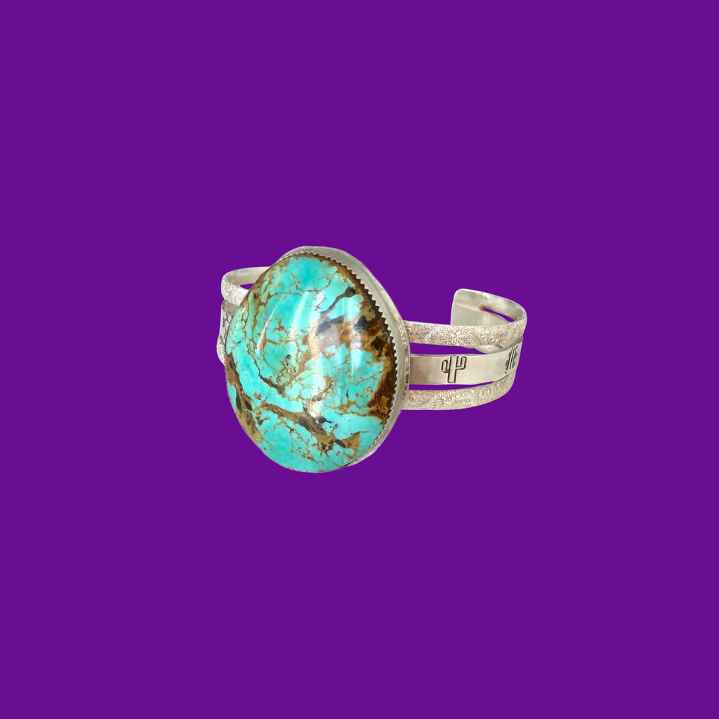 Bracelet en argent et turquoise NEW MEXICO #1 Tribu Turquoise