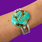 Bracelet en turquoise et argent NEW MEXICO #1 Tribu Turquoise
