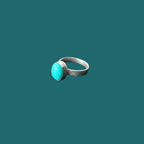 Bague en turquoise d’Arizona et argent PIERRE